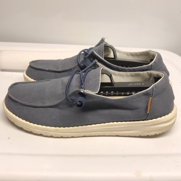 Hey Dude Shoes - Hey Dude Wendy Chambray Navy White